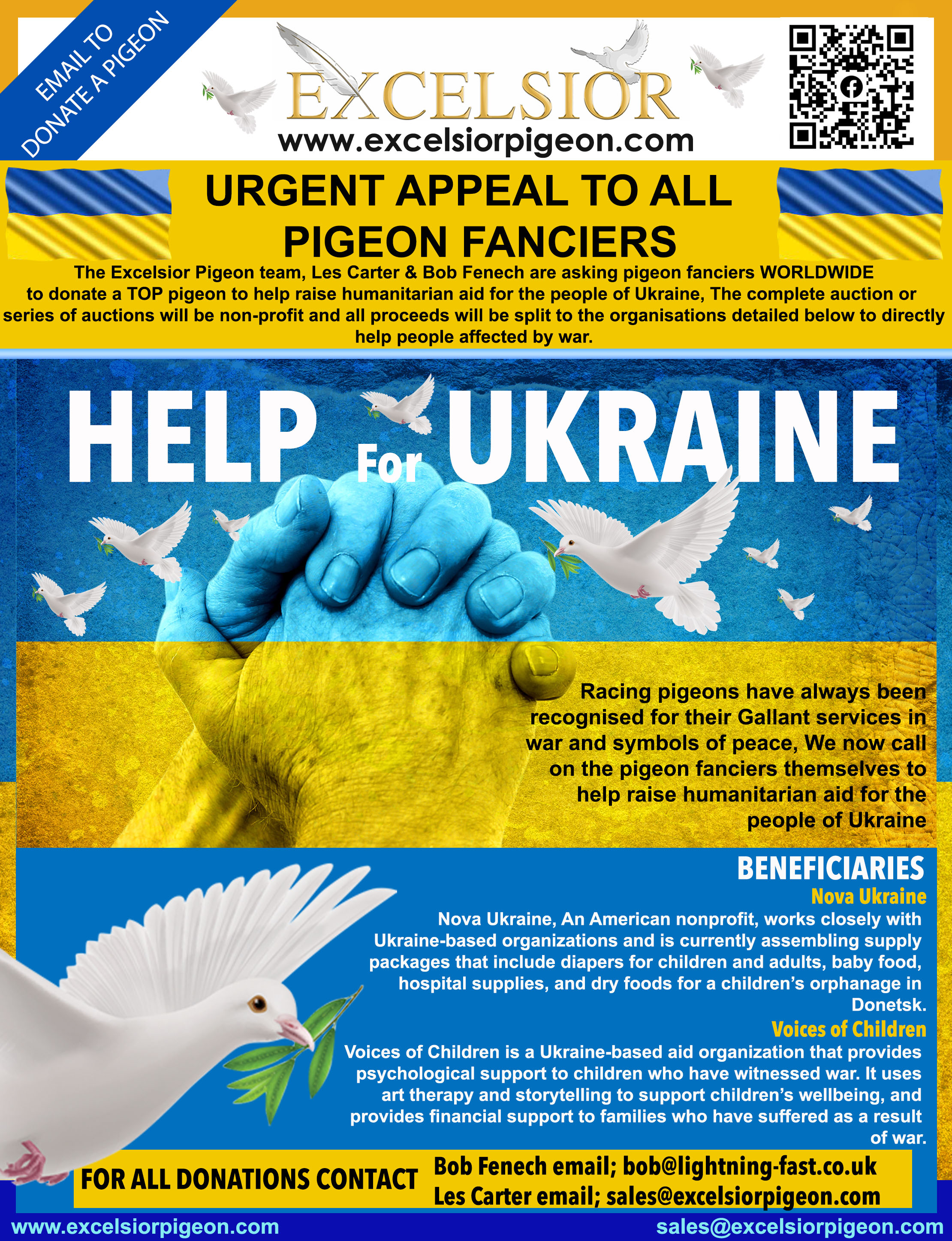 Help For Ukraine - UK & European Super Charity Sales